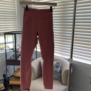 Lululemon Instill pant 25” size 4 brier rose
